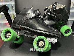 Riedell Rs1000 Speed roller Skates Men's Sz 8 With 6.75 Wb Satellite plates