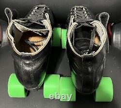 Riedell Rs1000 Speed roller Skates Men's Sz 8 With 6.75 Wb Satellite plates