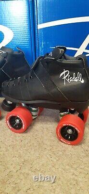 Riedell She Devil Premium Leather Handmade in USA Rollerskates. Size Men's 4