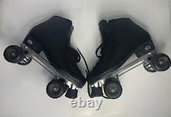 Riedell Shoes Mens Size 9 Style Wave Black Roller Skates-Preowned Good Cond