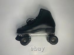 Riedell Shoes Mens Size 9 Style Wave Black Roller Skates-Preowned Good Cond