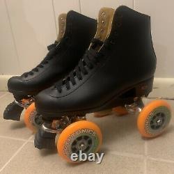 Riedell Size 11 mens Custom Park Roller Skates 100mm Wheels Excellent Condition