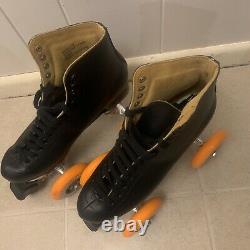 Riedell Size 11 mens Custom Park Roller Skates 100mm Wheels Excellent Condition