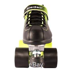 Riedell Skates Dart Ombré Quad Roller Speed Skate Green & Black Size 10