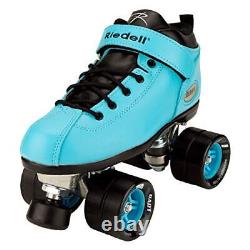 Riedell Skates Dart Quad Roller Speed Skates Aqua Size 5