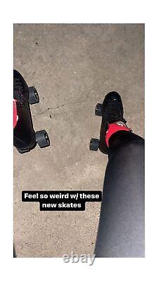 Riedell Skates RW Wave Quad Roller Skates for Indoor/Outdoor Black