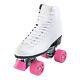 Riedell Skates RW Wave Quad Roller Skates for Indoor/Outdoor White Si