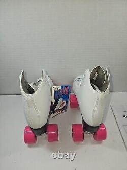 Riedell Skates RW Wave Quad Roller Skates for Indoor/Outdoor White Size 5