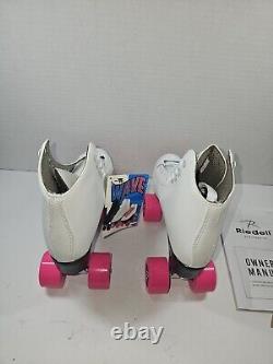 Riedell Skates RW Wave Quad Roller Skates for Indoor/Outdoor White Size 5