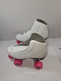 Riedell Skates RW Wave Quad Roller Skates for Indoor/Outdoor White Size 5