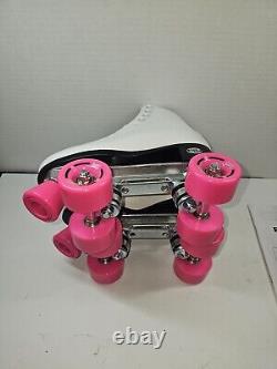 Riedell Skates RW Wave Quad Roller Skates for Indoor/Outdoor White Size 5