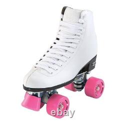 Riedell Skates RW Wave Quad Roller Skates for Indoor/Outdoor White Size 9