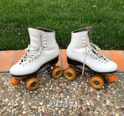 Riedell Snyder Douglas Super Deluxe Roller Skate White Leather Womens 4 boot 5