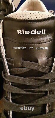 Riedell Solaris Premium Leather Roller Skates 8 with PowerDyne Neo Reactor Plate