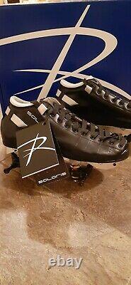 Riedell Solaris Premium Leather Roller Skates 9 with PowerDyne Neo Reactor Plate