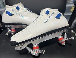 Riedell Solaris Roller Skates Men's Sz 8 With 6.75 Wb Roller Derby Neutron Plates