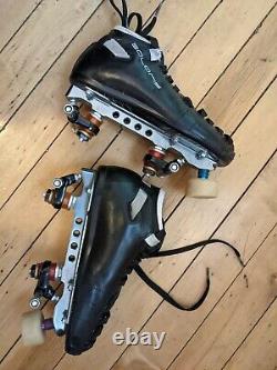 Riedell Solaris Skate Boots with PowerDyne Reactor ProSeries Plates Size 8 W US