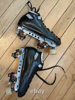 Riedell Solaris Skate Boots with PowerDyne Reactor ProSeries Plates Size 8 W US