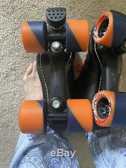 Riedell Speed Roller Skates Size 9 Mens 50 50 Sure Grip USA Wheels