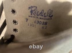 Riedell Suede Roller Skates Size 7 Sure Grip USA