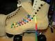 Riedell Suede Roller Skates/Women size 10. Heel to toe 10 1/2 inches