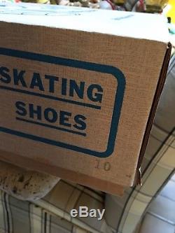 Riedell Tan Suede Boot Skates + Sure-Grip Mens Size 10 In the Original Box MINT