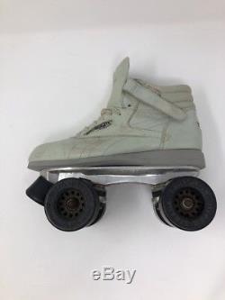 Riedell Tom Peterson Hyper Strada Grey Vintage Roller Skates USA Made Size 8.5
