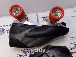 Riedell Trac 711 Roller Skates PowerDyne and Devil Ray Radar Wheels Size 12