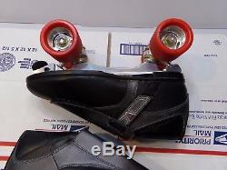 Riedell Trac 711 Roller Skates PowerDyne and Devil Ray Radar Wheels Size 12