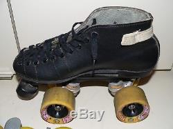 Riedell USA 122 Custom Leather Roller Skates Women's with extra wheel & tools