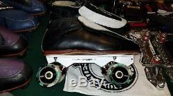 Riedell USA 395 Roller Skates Size 10.5 New Sure Grip Avenger Plates New Wheels