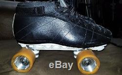 Riedell USA 595 Roller Skates Size 10.5 11 New Sunlite Plates Wicked Lips Wheels