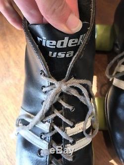 Riedell USA Roller Derby Skates With Labeda Pro-Line 750 Plate Black White $949
