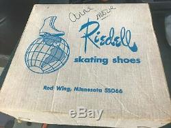 Riedell USA roller skates Sure Grip Invader 4L Scream wheels MINT! IN BOX