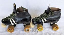 Riedell Vintage 265 Roller Skates, Black leather size 6 Women's