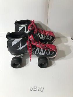 Riedell Vixen 165 Graffiti Signature 8 Derby Roller Skates Black LowCut Boot