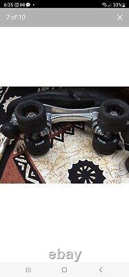 Riedell Vixen 165 Quad Speed Skates Graffiti Signature Black Size 10 Men