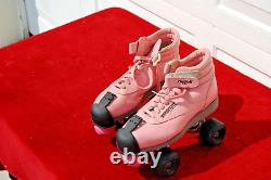 Riedell Womens Sure-grip Aerobiskate Pink Roller Skates, USA