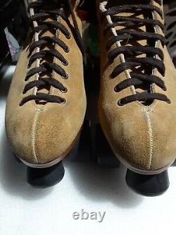 Riedell Zone 135 Roller Skates Suede Tan Size 9