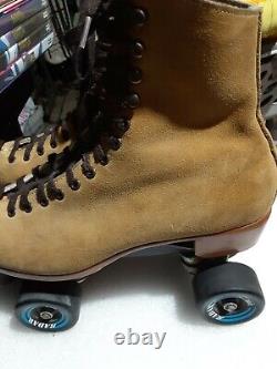 Riedell Zone 135 Roller Skates Suede Tan Size 9