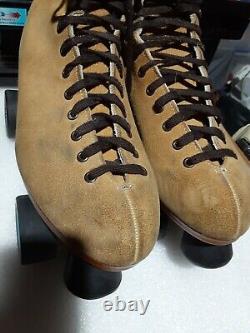 Riedell Zone 135 Roller Skates Suede Tan Size 9