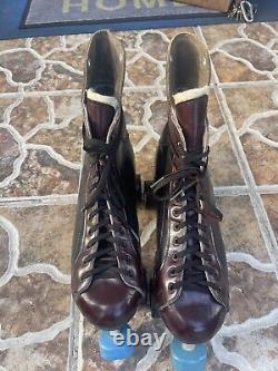 Riedell classics 166 All Leather Boots Size 9 1/2 In Excellent Condition