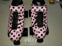 Riedell pink Roller Skates size 7 pink and black