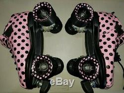 Riedell pink Roller Skates size 7 pink and black