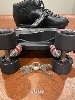Riedell r3 roller skates Size 9 Black Preowned- Tool included