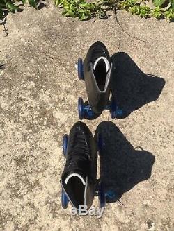 Riedell roller skates Mens Size 11 1/2 Black Leather