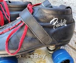 Riedell roller skates size 11 Leather USA MADE Sonar Bones Powerdyne Speed Derby