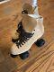 Riedell roller skates size 8 Tan Suede Vintage Red Wing MI Made In USA Sure Grip