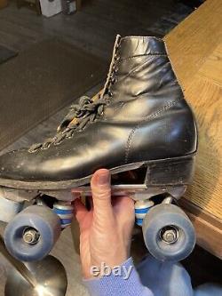 Roller Skates Men's 8 Black With Sure Grip Super X Plates May Be Riedell