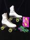 Roller Skates RIEDELL Ladies Leather Boots Douglas Snyder Custom Size 9 Narrow